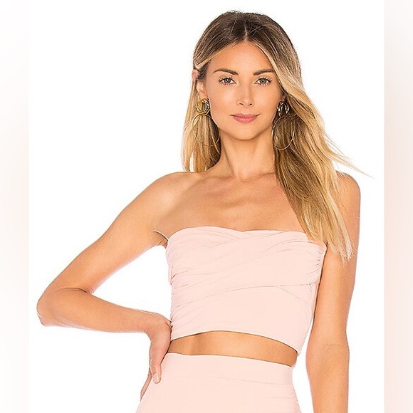 Lovers and Friends Pink Joel Strapless Crop Top Size Small (New Without Tags) - Picture 1 of 6